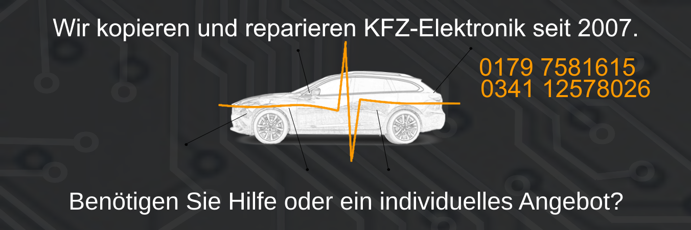 Wir kopieren und reparieren KFZ-Elektronik seit 2007.